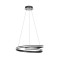Suspension Redo Torsion, metal, sand black, dimmable, LED CCT, 40W, 4488 lumens, 2700K/3000K/4000K, D.56 cm