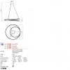 Suspension Redo Torsion, metal, sand white, dimmable, LED CCT, 60W, 5762 lumens, 2700K/3000K/4000K, D.75 cm