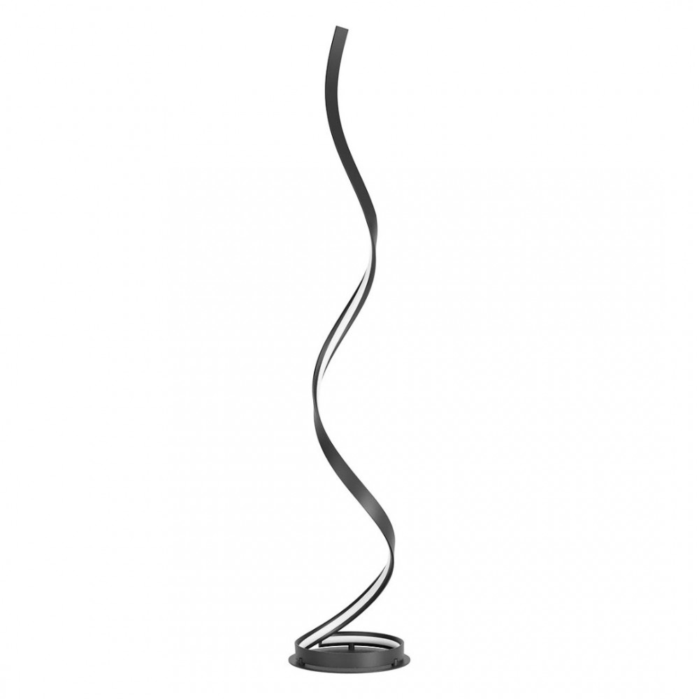 Floor lamp Redo Torsion, metal, sand black, dimmable, LED CCT, 24W, 2778 lumens, 2700K/3000K/4000K, H.150 cm