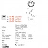 Table lamp Redo Torsion, metal, sand black, dimmable, LED CCT, 11W, 1597 lumens, 2700K/3000K/4000K, H.30 cm