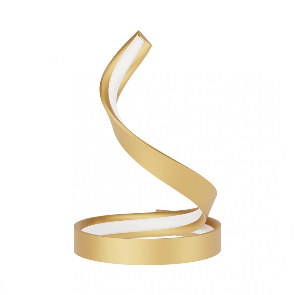 Table lamp Redo Torsion, metal, matt gold, dimmable, LED CCT, 11W, 1597 lumens, 2700K/3000K/4000K, H.30 cm
