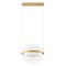 Pendant lamp Redo Atlas, metal, acryl, brass gold, LED, 34W, 2407 lumens, warm white 3000K, D.40 cm