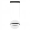 Pendant lamp Redo Atlas, metal, acryl, sand black, LED, 34W, 2407 lumens, warm white 3000K, D.40 cm
