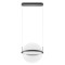 Pendant lamp Redo Atlas, metal, acryl, sand black, LED, 34W, 2407 lumens, warm white 3000K, D.40 cm