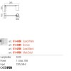 Wall lamp Redo Rolf, metal, sand black, 1XGU10, L.28 cm