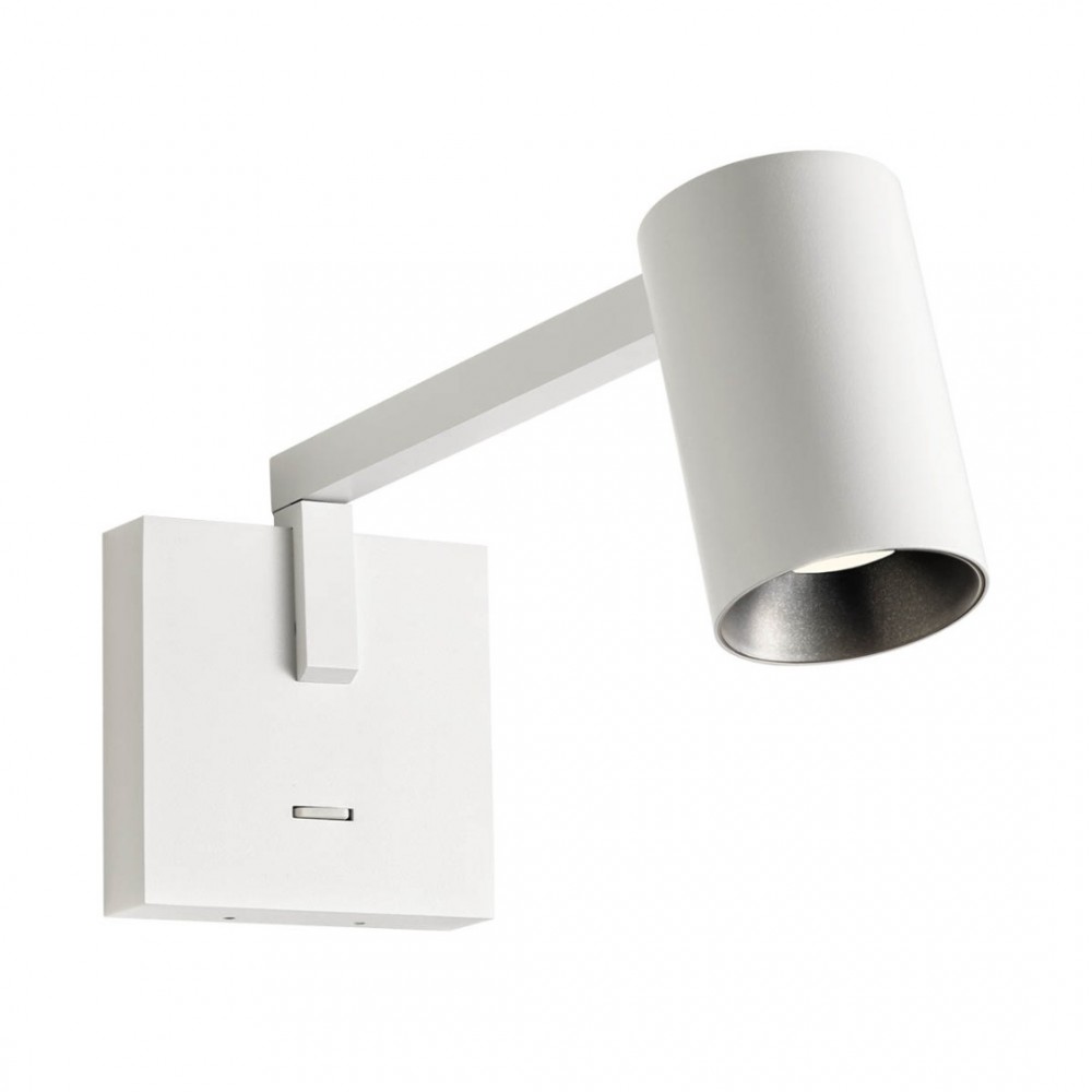 Wall lamp Redo Rolf, metal, sand white, 1XGU10, L.28 cm