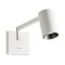 Wall lamp Redo Rolf, metal, sand white, 1XGU10, L.28 cm