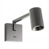Wall lamp Redo Rolf, metal, sand black, 1XGU10, L.28 cm