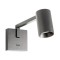 Wall lamp Redo Rolf, metal, sand black, 1XGU10, L.28 cm