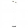 Floor lamp Redo Praxi, metal, sand black/silver coffee, dimmable, LED, 8,3W, 389 lumens, warm white 3000K, H.145 cm