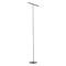 Floor lamp Redo Praxi, metal, sand black/silver coffee, dimmable, LED, 8,3W, 389 lumens, warm white 3000K, H.145 cm