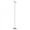 Floor lamp Redo Praxi, metal, sand black/foggy nickel, dimmable, LED, 8,3W, 389 lumens, warm white 3000K, H.145 cm