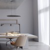 Suspension Redo Neba, metal, grey, dimmable, LED, 48,5W, 3505 lumens, warm white 3000K, D.73 cm