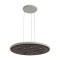 Suspension Redo Neba, metal, grey, dimmable, LED, 48,5W, 3505 lumens, warm white 3000K, D.73 cm
