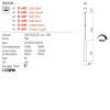 Suspension Redo Botera, metal, antique copper, dimmable, LED, 10W, 750 lumens, warm white 3000K, D.5 cm