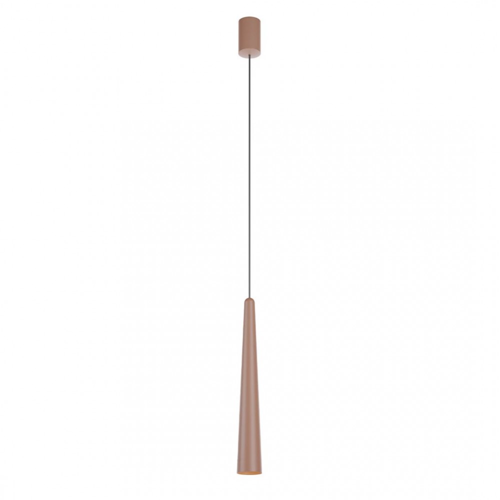 Suspension Redo Botera, metal, matt auburn, dimmable, LED, 10W, 750 lumens, warm white 3000K, D.5 cm