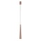 Suspension Redo Botera, metal, matt auburn, dimmable, LED, 10W, 750 lumens, warm white 3000K, D.5 cm