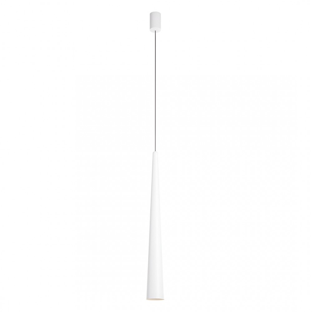 Suspension Redo Botera, metal, matt white, dimmable, LED, 10W, 770 lumens, warm white 3000K, D.7 cm