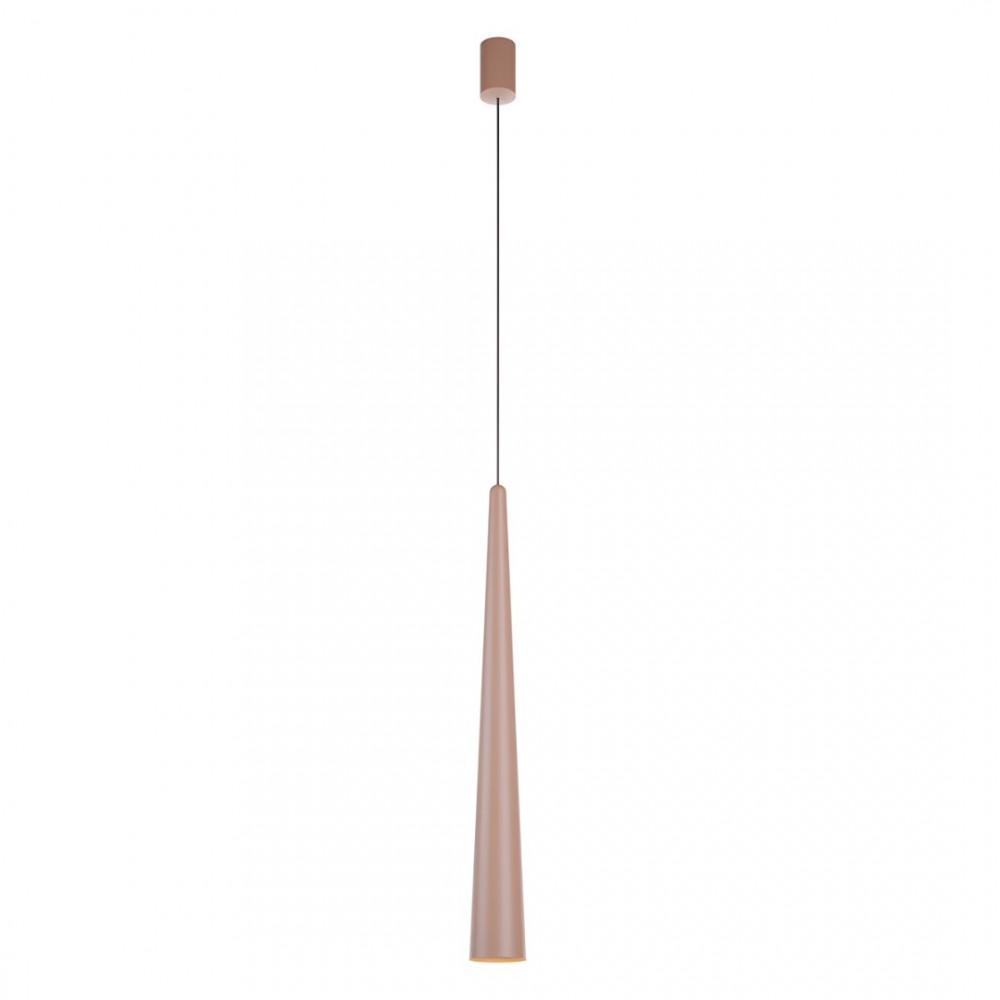 Suspension Redo Botera, metal, matt auburn, dimmable, LED, 10W, 770 lumens, warm white 3000K, D.7 cm