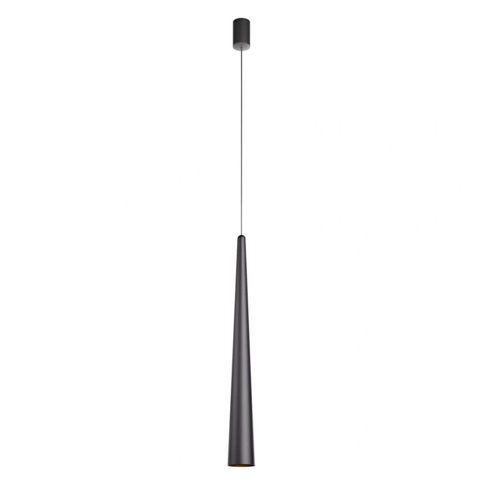 Suspension Redo Botera, metal, matt black, dimmable, LED, 10W, 770 lumens, warm white 3000K, D.7 cm