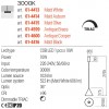 Suspension Redo Konos, metal, antique brass, dimmable, LED, 10W, 522 lumens, warm white 3000K, D.18 cm