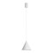 Suspension Redo Konos, metal, matt white, dimmable, LED, 10W, 606 lumens, warm white 3000K, D.18 cm