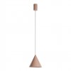 Suspension Redo Konos, metal, matt auburn, dimmable, LED, 10W, 522 lumens, warm white 3000K, D.18 cm