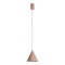 Suspension Redo Konos, metal, matt auburn, dimmable, LED, 10W, 522 lumens, warm white 3000K, D.18 cm