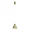 Suspension Redo Konos, metal, matt olive, dimmable, LED, 10W, 522 lumens, warm white 3000K, D.18 cm