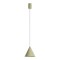 Suspension Redo Konos, metal, matt olive, dimmable, LED, 10W, 522 lumens, warm white 3000K, D.18 cm
