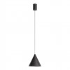 Suspension Redo Konos, metal, matt black, dimmable, LED, 10W, 522 lumens, warm white 3000K, D.18 cm