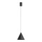 Suspension Redo Konos, metal, matt black, dimmable, LED, 10W, 522 lumens, warm white 3000K, D.18 cm