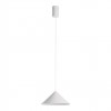 Suspension Redo Konos, metal, matt white, dimmable, LED, 10W, 630 lumens, warm white 3000K, D.24 cm