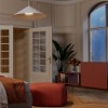 Suspension Redo Konos, metal, matt white, dimmable, LED, 10W, 630 lumens, warm white 3000K, D.24 cm