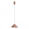 Suspension Redo Konos, metal, matt auburn, dimmable, LED, 10W, 562 lumens, warm white 3000K, D.24 cm