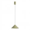 Suspension Redo Konos, metal, matt olive, dimmable, LED, 10W, 562 lumens, warm white 3000K, D.24 cm