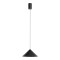 Suspension Redo Konos, metal, matt black, dimmable, LED, 10W, 562 lumens, warm white 3000K, D.24 cm