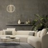 Suspension Redo Moss, metal, matt gold, dimmable, LED, 41W, 2721 lumens, warm white 3000K, D.50 cm