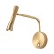 Wall lamp Redo Drill, metal, aged gold, LED, 8W, 530 lumens, warm white 3000K, H.22 cm