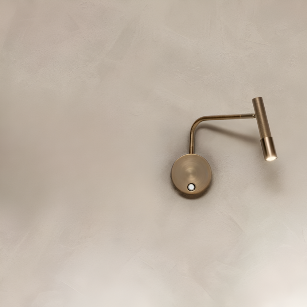 Wall lamp Redo Drill, metal, antique bronze, LED, 8W, 530 lumens, warm white 3000K, H.22 cm