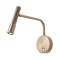 Wall lamp Redo Drill, metal, antique bronze, LED, 8W, 530 lumens, warm white 3000K, H.22 cm