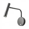 Wall lamp Redo Drill, metal, sand black, LED, 8W, 530 lumens, warm white 3000K, H.22 cm