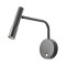 Wall lamp Redo Drill, metal, sand black, LED, 8W, 530 lumens, warm white 3000K, H.22 cm