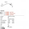 Wall lamp Redo Drill, metal, aged gold, LED, 8W, 530 lumens, warm white 3000K, H.38 cm