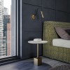 Wall lamp Redo Drill, metal, aged gold, LED, 8W, 530 lumens, warm white 3000K, H.38 cm