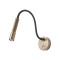 Wall lamp Redo Drill, metal, antique bronze, LED, 8W, 530 lumens, warm white 3000K, H.38 cm