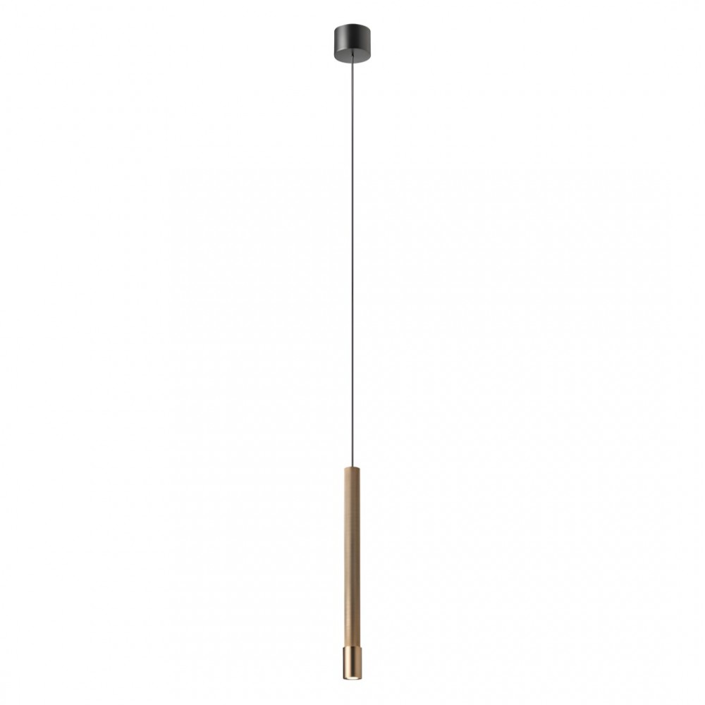 Suspension Redo Drill, metal, sand balck/brown bronze, LED, 8,5W, 640 lumens, warm white 3000K, D.3 cm