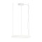 Suspension Redo Halley, metal, sand white, LED CCT, 40W, 3565 lumens, 2700K/3000K/4000K, D.63 cm