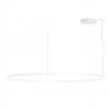 Suspension Redo Halley, metal, sand white, LED CCT, 100W, 9579 lumens, 2700K/3000K/4000K, D.185 cm
