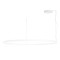Suspension Redo Halley, metal, sand white, LED CCT, 100W, 9579 lumens, 2700K/3000K/4000K, D.185 cm